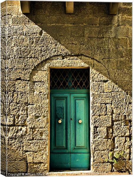 Malta House of Character Canvas Print by William AttardMcCarthy