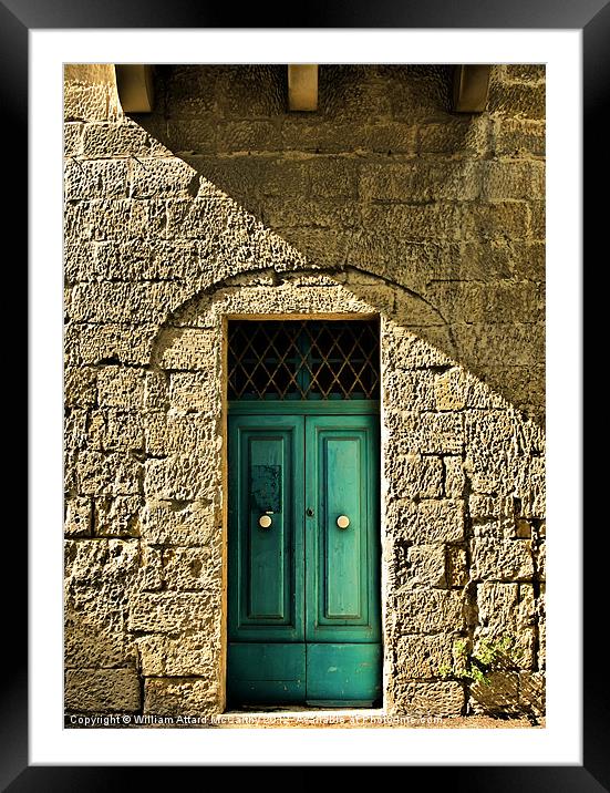 Malta House of Character Framed Mounted Print by William AttardMcCarthy