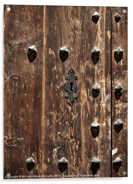 Medieval Doorlock Acrylic by William AttardMcCarthy