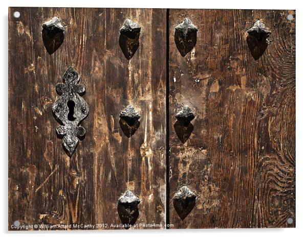 Medieval Doorlock Acrylic by William AttardMcCarthy