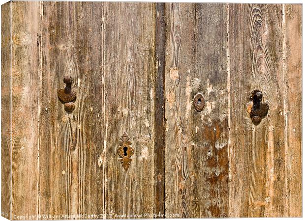 Old Door Fittings Canvas Print by William AttardMcCarthy