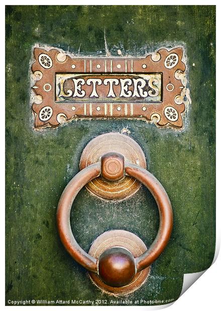 Letters Print by William AttardMcCarthy