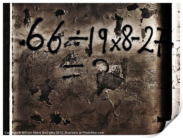 The Equation Print by William AttardMcCarthy