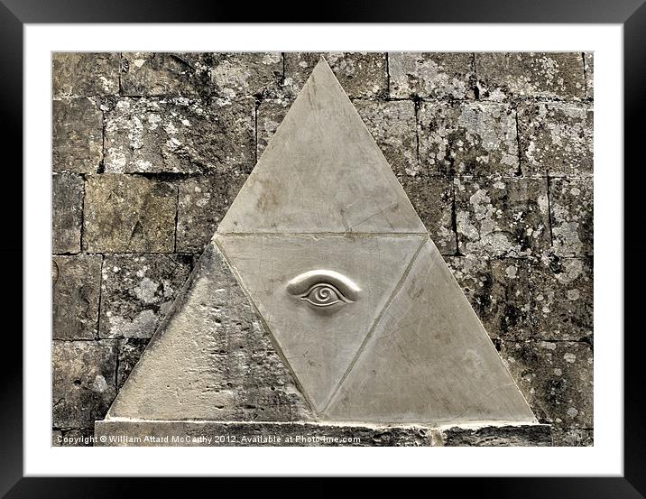Eye of Providence Framed Mounted Print by William AttardMcCarthy