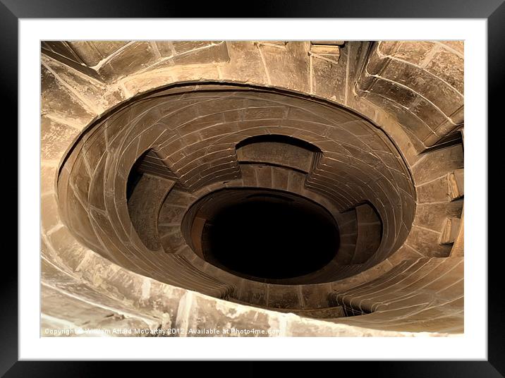 Spiral Staircase Framed Mounted Print by William AttardMcCarthy
