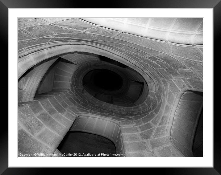 Spiral Staircase Framed Mounted Print by William AttardMcCarthy