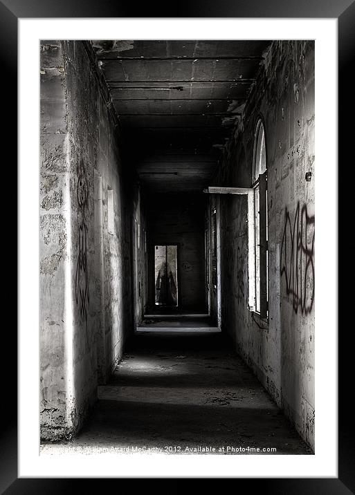Corridor Ghost Framed Mounted Print by William AttardMcCarthy