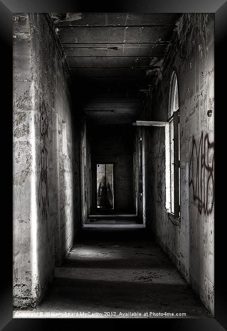 Corridor Ghost Framed Print by William AttardMcCarthy