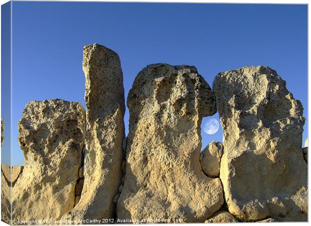 Neolithic Temple Canvas Print by William AttardMcCarthy