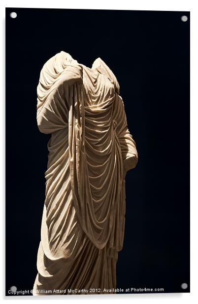 Roman Statue Acrylic by William AttardMcCarthy