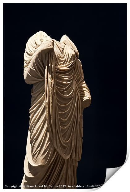 Roman Statue Print by William AttardMcCarthy