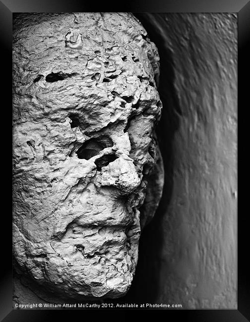 Roman Bust Framed Print by William AttardMcCarthy