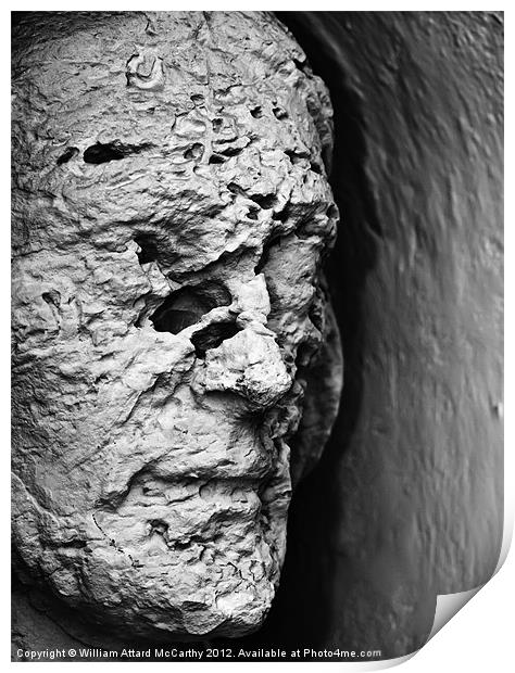 Roman Bust Print by William AttardMcCarthy