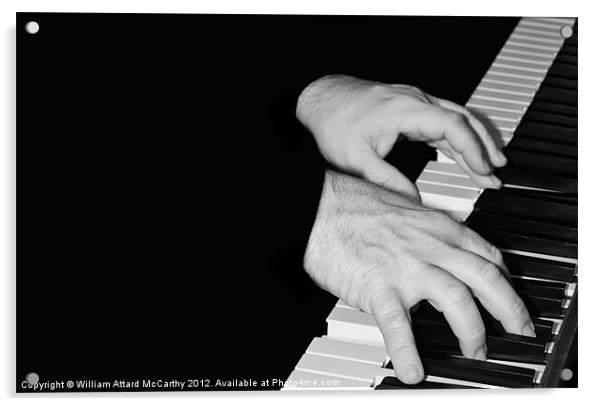 Piano Hands Acrylic by William AttardMcCarthy