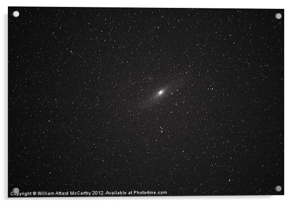Andromeda Galaxy Acrylic by William AttardMcCarthy