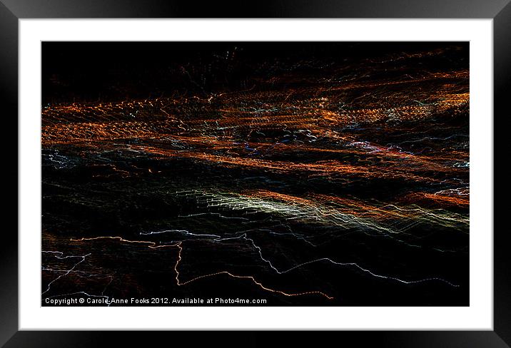 City Symphony in Light #5 Framed Mounted Print by Carole-Anne Fooks