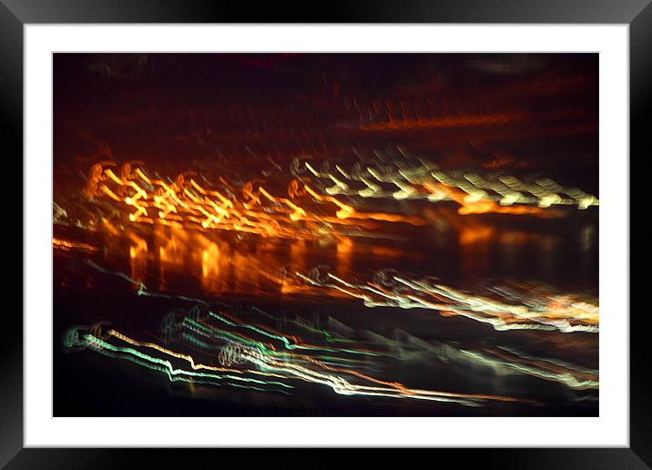 City Symphony in Light #4 Framed Mounted Print by Carole-Anne Fooks