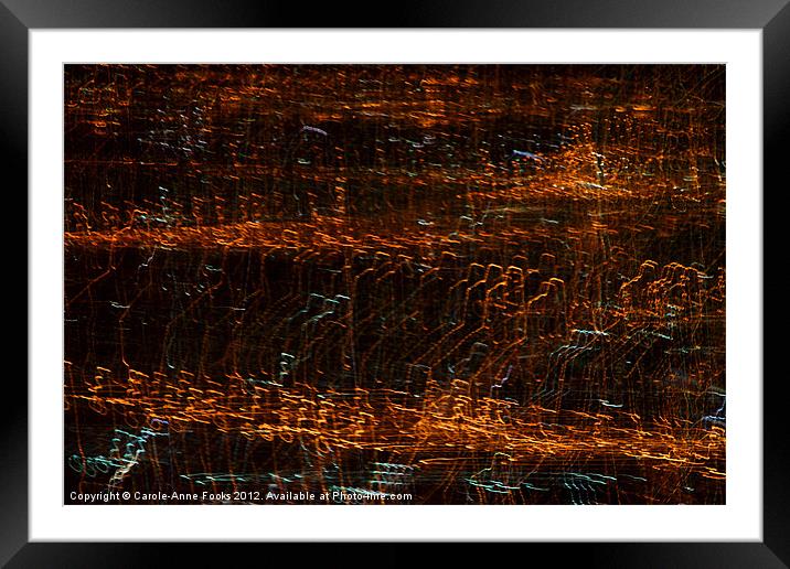 City Symphony in Light #4 Framed Mounted Print by Carole-Anne Fooks