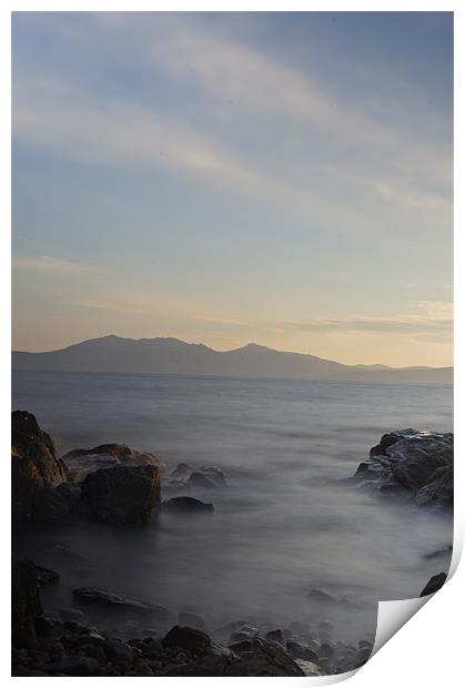 Portencross,west kilbride,Ayrshire Print by Edward Linton