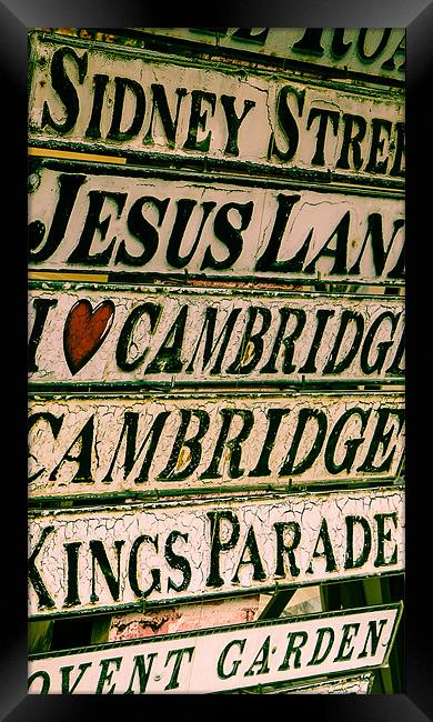 Cambridge Streets Framed Print by Adam Payne