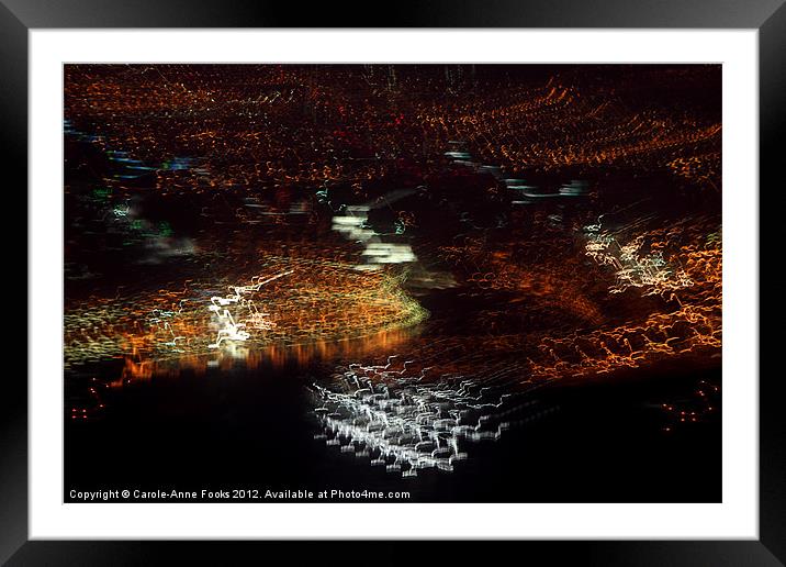 City Symphony in Light #1 Framed Mounted Print by Carole-Anne Fooks