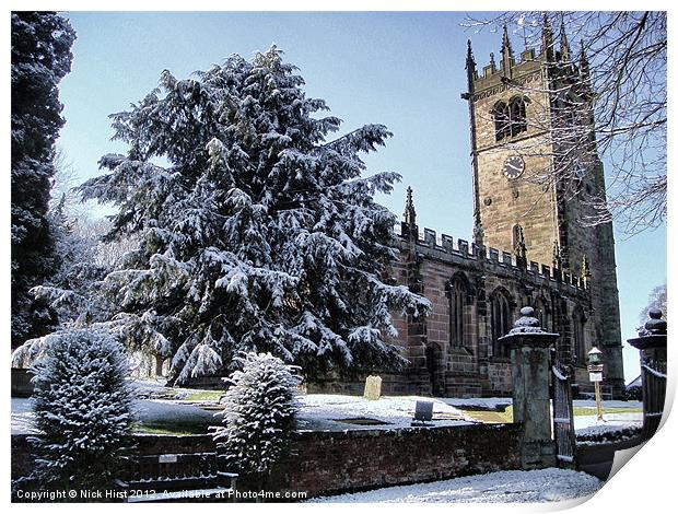 Gawsworth Church Print by Nick Hirst