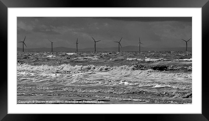 Harvesting the Wind Framed Mounted Print by Steven Watson