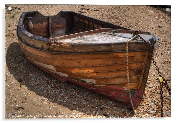 Rowing Boat Acrylic by Chris Day