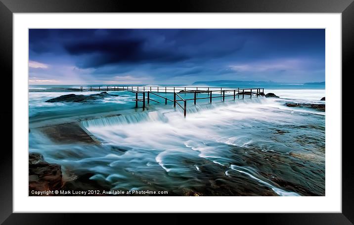 Tempest at the Baths Framed Mounted Print by Mark Lucey