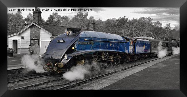 Steam Train    Sir Nigel Gresley Framed Print by Trevor Kersley RIP