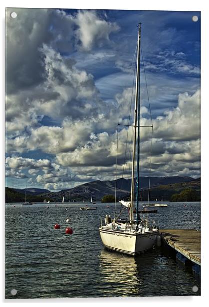 Yacht on Windermere Acrylic by Darren Frodsham