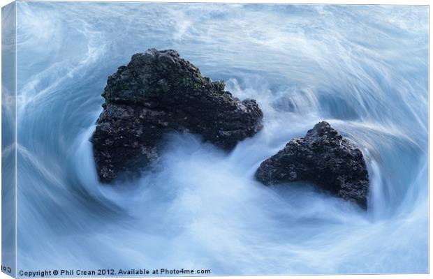 Tide and rocks, Tenerife Canvas Print by Phil Crean
