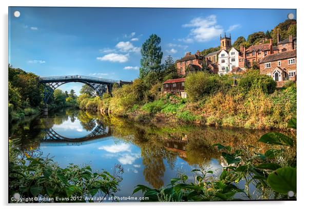 Iron Bridge 1779 Shropshire  Acrylic by Adrian Evans