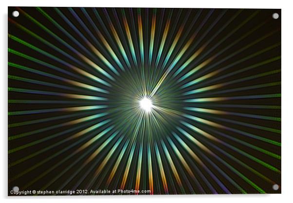 rainbow light rays Acrylic by stephen clarridge