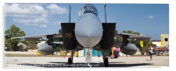 USAF F-15 Eagle Acrylic by William AttardMcCarthy