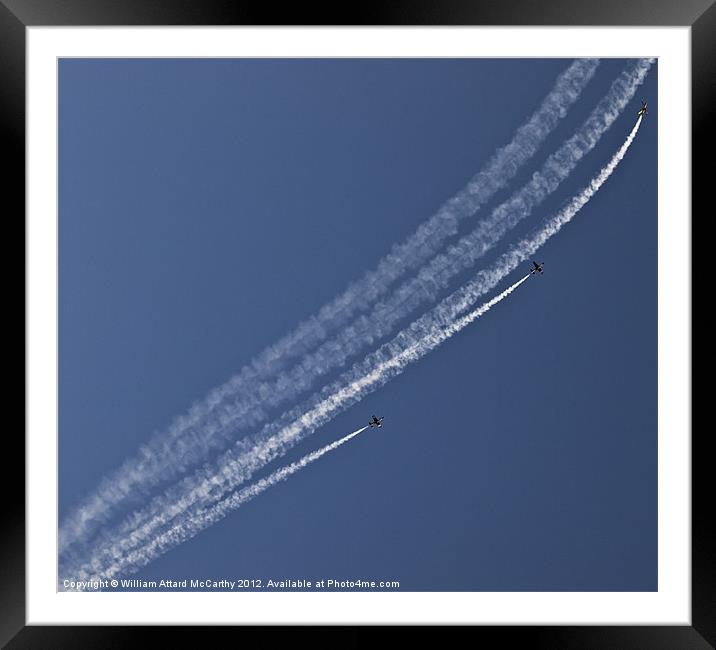 Breitling Jet Team Framed Mounted Print by William AttardMcCarthy
