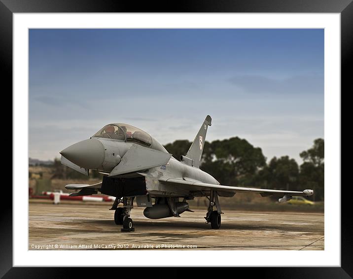 Eurofighter Typhoon Framed Mounted Print by William AttardMcCarthy