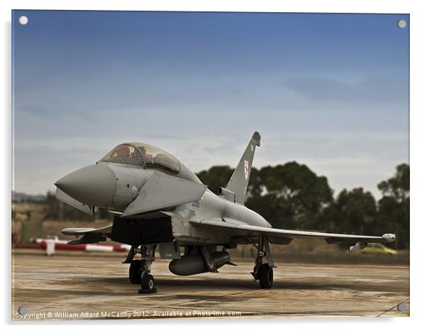 Eurofighter Typhoon Acrylic by William AttardMcCarthy