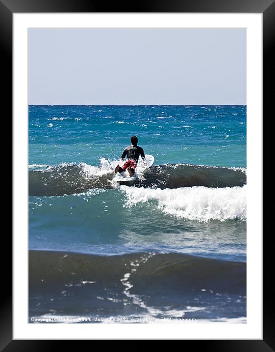 Into The Waves Framed Mounted Print by William AttardMcCarthy