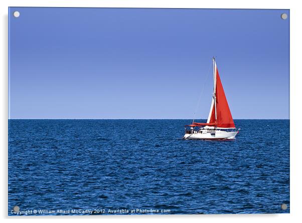 Yachting Acrylic by William AttardMcCarthy