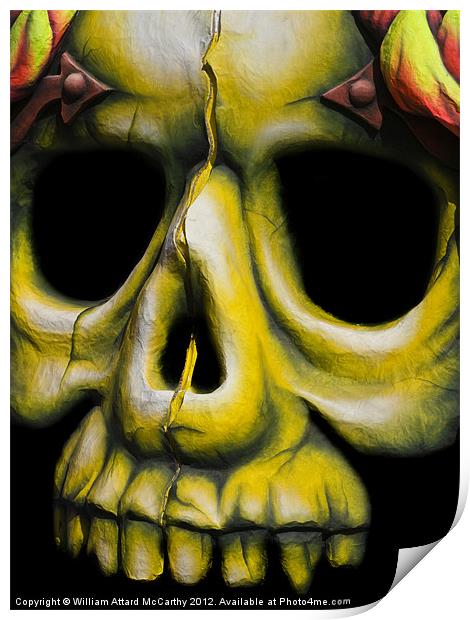 Face of Death Print by William AttardMcCarthy