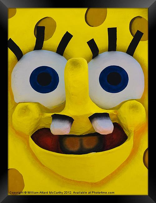 Spongey Framed Print by William AttardMcCarthy
