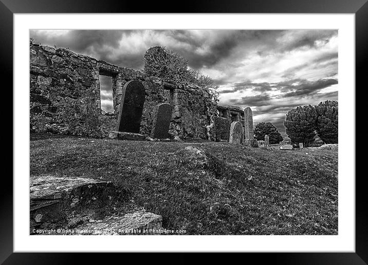 Ruins of the Cill Chriosd Church and Cemetery Framed Mounted Print by Fiona Messenger