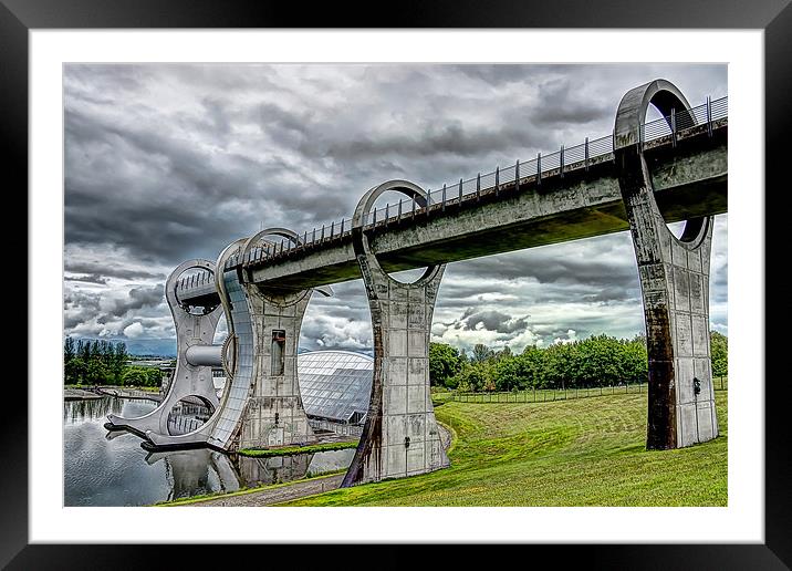 Falkirk Wheel HDR Framed Mounted Print by Sam Smith