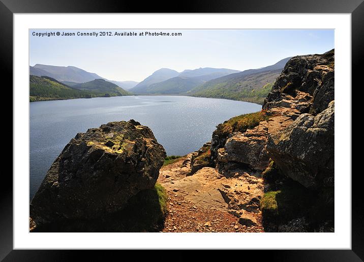 Ennerdale From Anglers Crag Framed Mounted Print by Jason Connolly