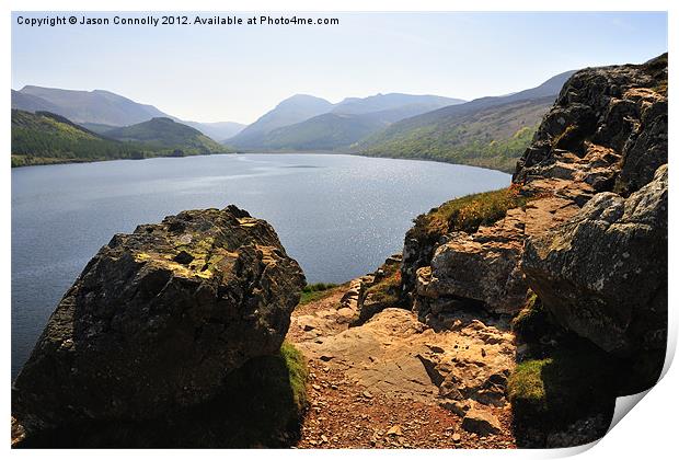 Ennerdale From Anglers Crag Print by Jason Connolly