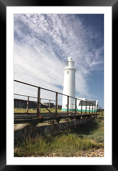 Hurst Spit Lighthouse Framed Mounted Print by Ian Jones
