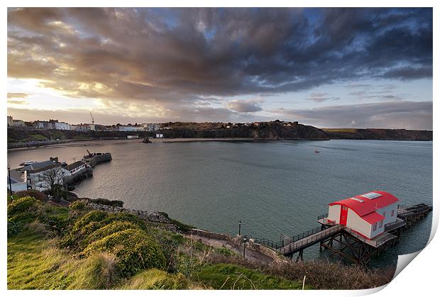 Tenby Old Lifeboat House Print by Paul Deverson