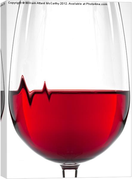 Red Wine, Healthy Heart Canvas Print by William AttardMcCarthy