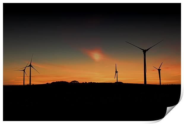 wind farm Print by Northeast Images